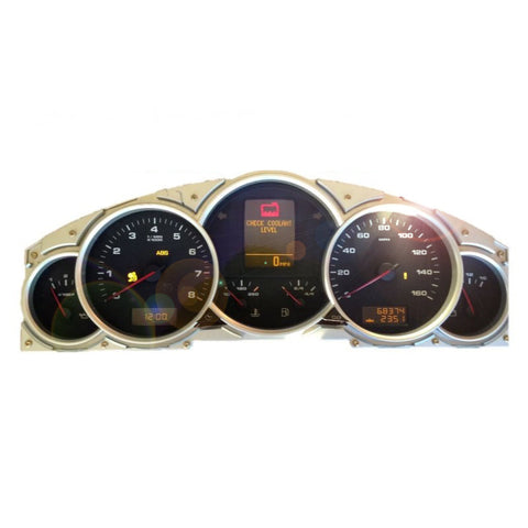 Porsche Cayenne 2003-2010 Instrument Cluster Amber LCD Display and Backlight Repair